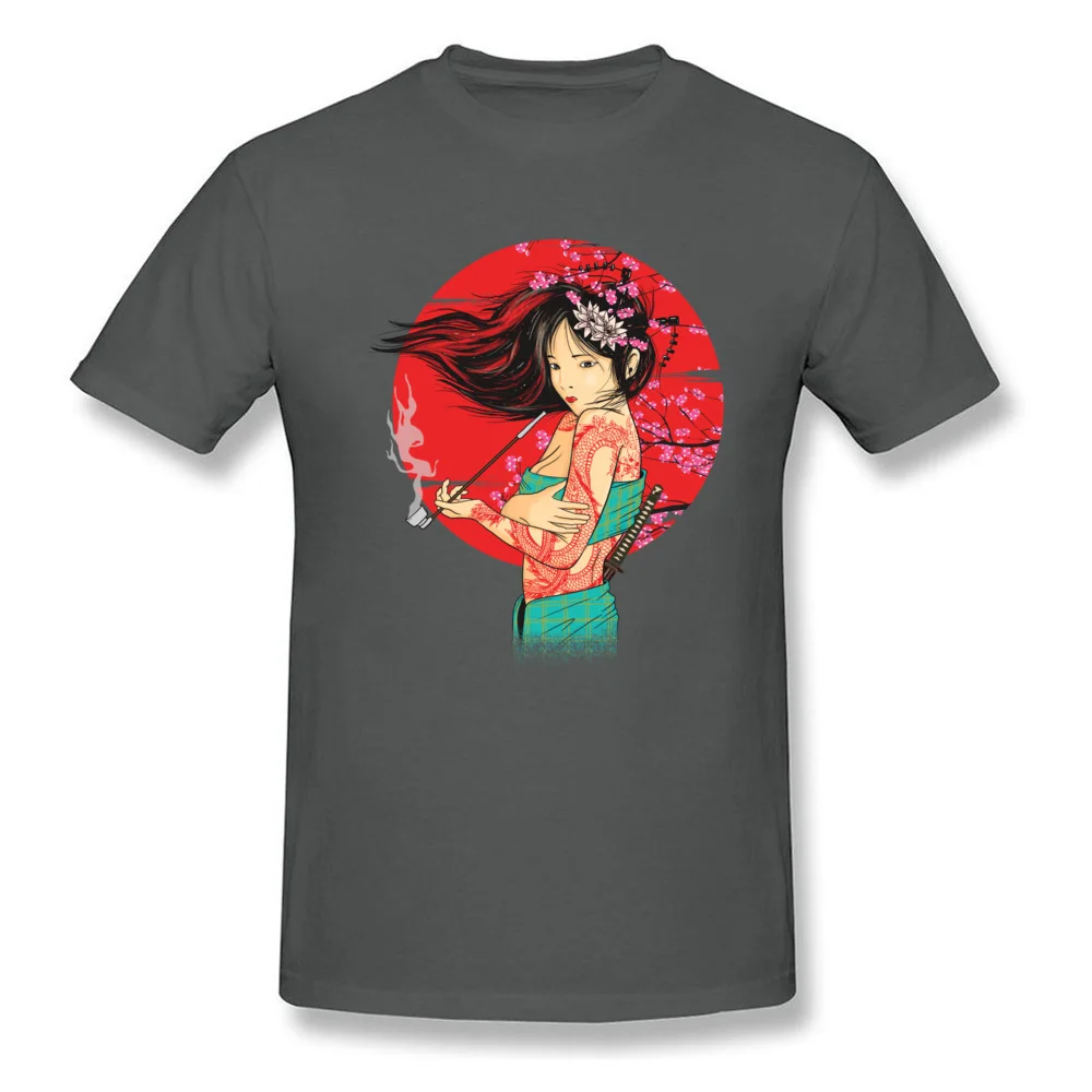 Unique The geisha T Shirts Company Lovers Day Short Sleeve O-Neck Tops Shirts 100% Cotton Men Custom T Shirt Wholesale The geisha carbon