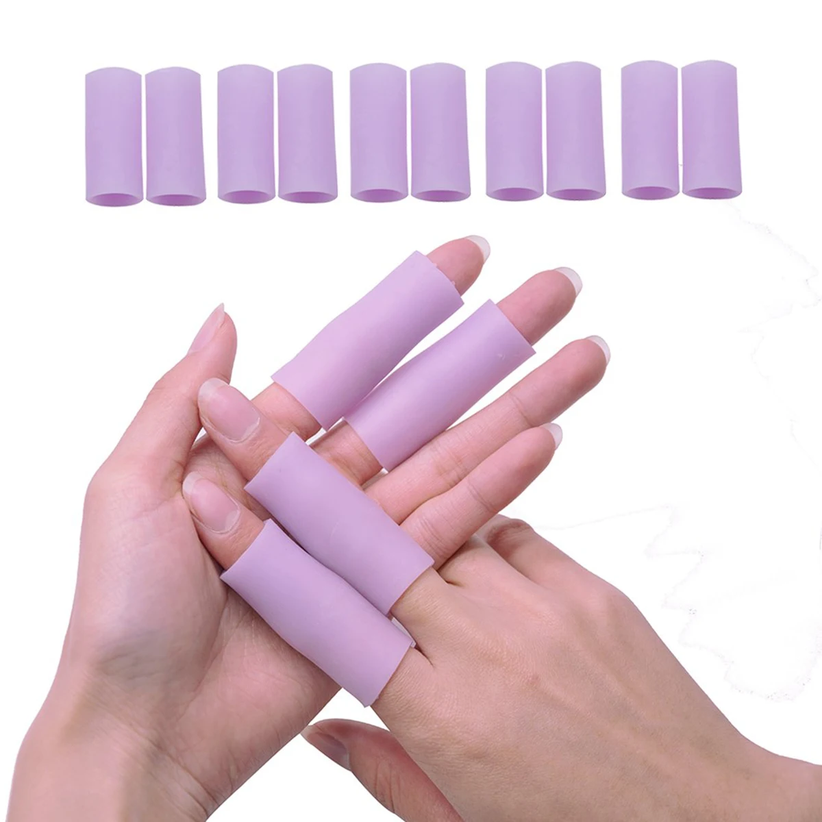 

10pcs SEBS Finger Toe Cover Sleeve Protector for Blisters Corns Basketball Mallet Arthritis Finger Trigger