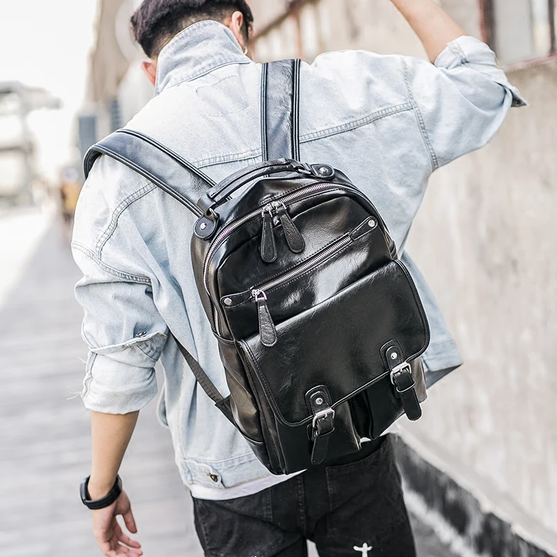 

Tidog Korean men's bag shoulder bag computer backpack