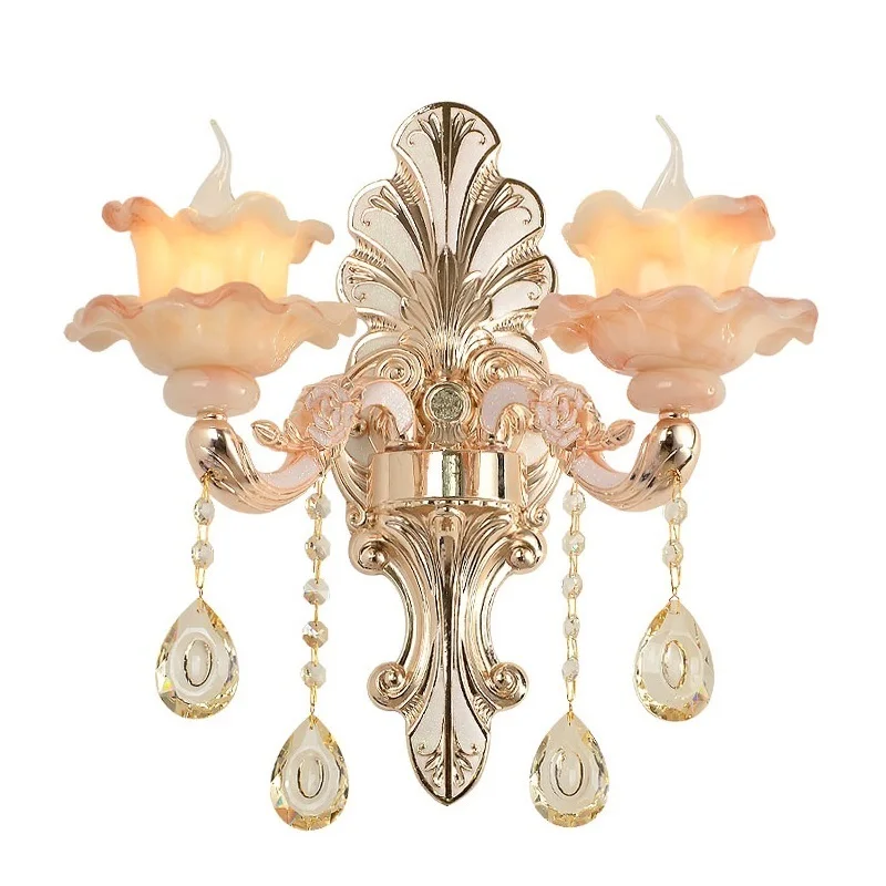 

Modern Coiffeuse Avec Miroir Mural Interieur Luminaria Mirror Crystal Bedroom Light For Home Applique Murale Luminaire Wall Lamp