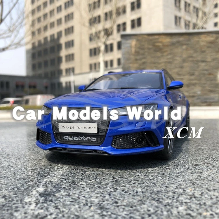 Полимерная модель автомобиля для GT Spirit RS6(C7) Nogaro Edition(синий) 1:18 GT719+ маленький подарок