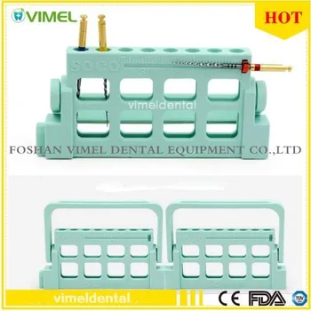 

High Quality 8 Holes Holder For Dental Files Endo Drills Block Reamer Dentist Equipment