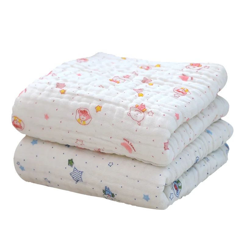 Muslin Baby Blanket Bath Towel Winter Super Soft Breathable Cotton 6