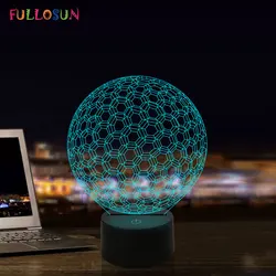 Lampe LED 3D à effet d'illusion, éclairage d'atmosphère abstraite, lampe de Table décorative, nouveauté 