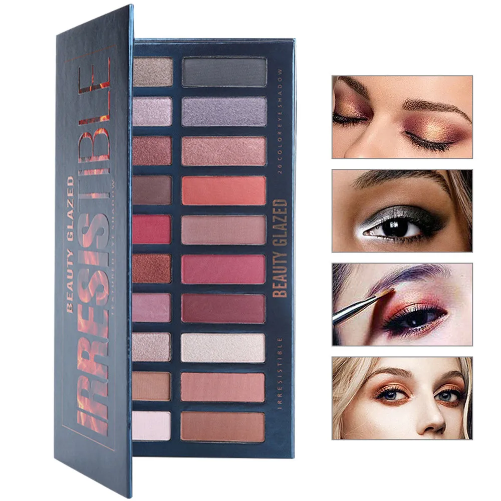 Beauty glazed @ Ladies Eyeshadow Shimmer Glitter Eye Shadow Powder Palette Matte Cosmetic Makeup de sombra hot |