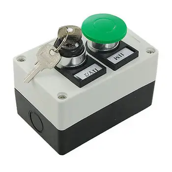 

Keylock Rotary on/off Switch Green Push Button Station