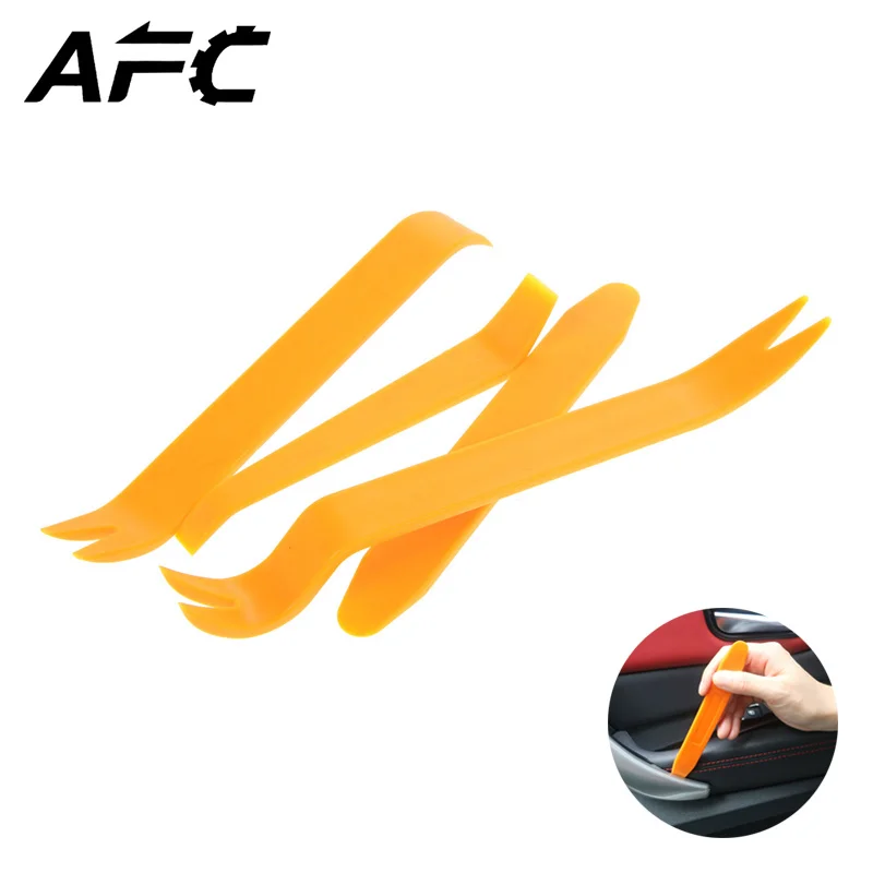 

4PCS Portable Auto Car Radio Panel Door Clip Panel Trim Dash Audio Removal Installer Pry Kit Repair Tool Pry Tool Hand Tools