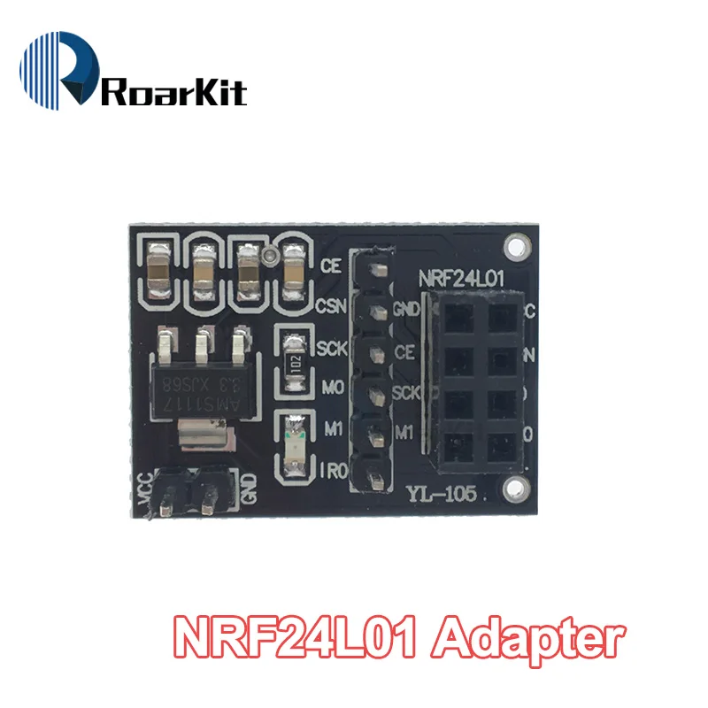 1 комплект NRF24L01+ PA+ LNA(с антенной) плата адаптера 2,4G беспроводные модули передачи данных 1100 метров на большие расстояния