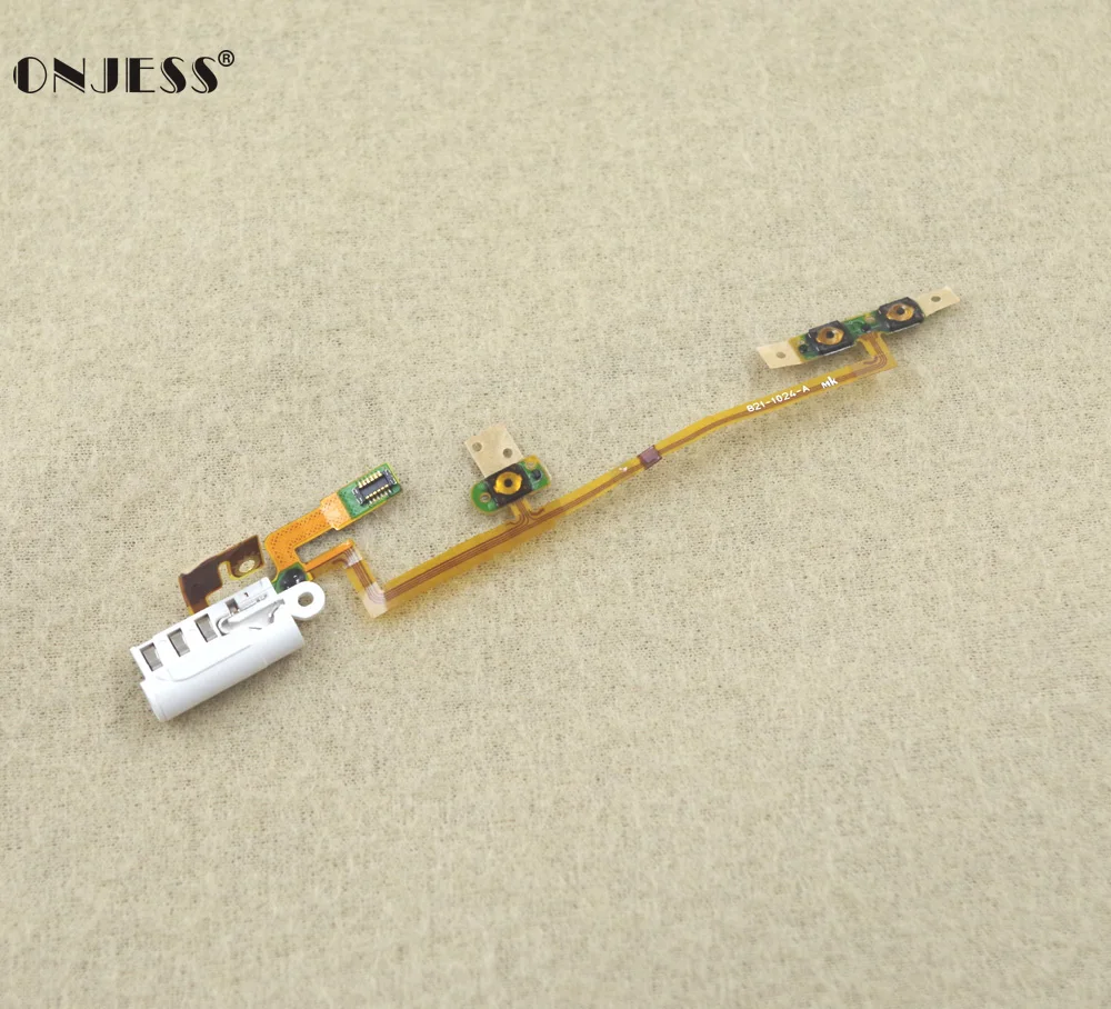 

Onjess Headphone Audio Jack Power on/off Volume Control Button Flex Ribbon Cable for iPod Nano 6 Nano 6th 8GB 16GB