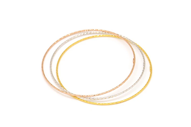 18K rose gold white gold gold car flower round round bracelet pair bracelet female models