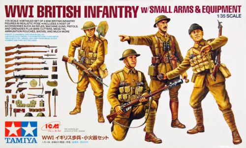 Tamiya 32409 WWI British Infantry w Small Arms Equipment 1 35 scale kit