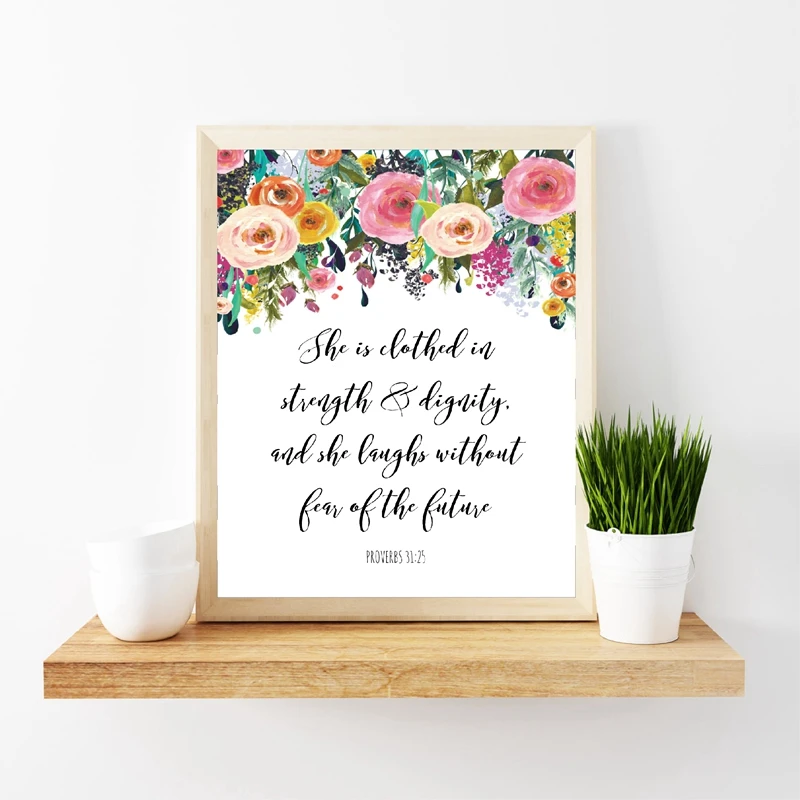 Bible Verse  Prints Picture Home Decor
