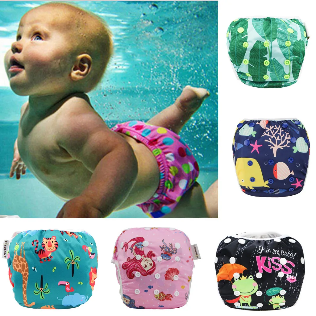 

Toddler Baby Boy Girl Swim Diapers Reuseable Adjustable for Baby Swimming Lesson