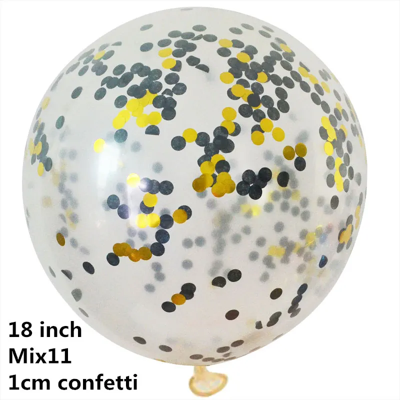 С Днем Рождения гирлянда из букв воздушный шар хвост Вечерние Декорации фольга бумага воздушный шар "Конфетти" падение день рождения поставки - Цвет: BB554MIX11
