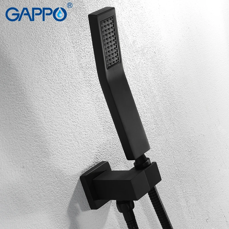 GAPPO Shower faucets bathtub faucet mixer  bathroom mixers concealed constant temperature faucets Black shower bath sets        