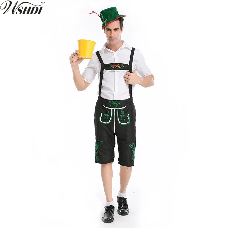 Взрослые мужские костюмы Lederhosen и Top|party costume|lederhosen costumeoktoberfest men |
