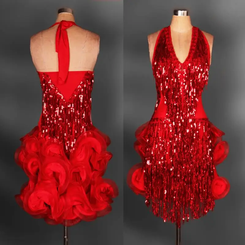 

latin kids dance dress for girls fringe women dancing dresses cha cha women competition children ballroom ladies tango latino