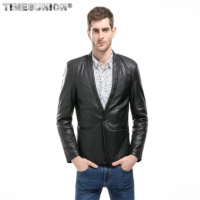 550 Model Jaket Kulit Blazer Pria HD Terbaik