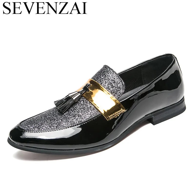 shiny wedding shoes