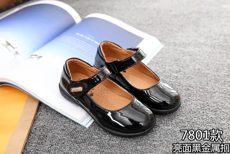 Sapatos de Couro Criança Meninas Princesa Crianças Pequenas Bowite Flats Grande Party Girls Estudantes Formais Sapatos Único pu 9 High Quality Mamãe e Bebê