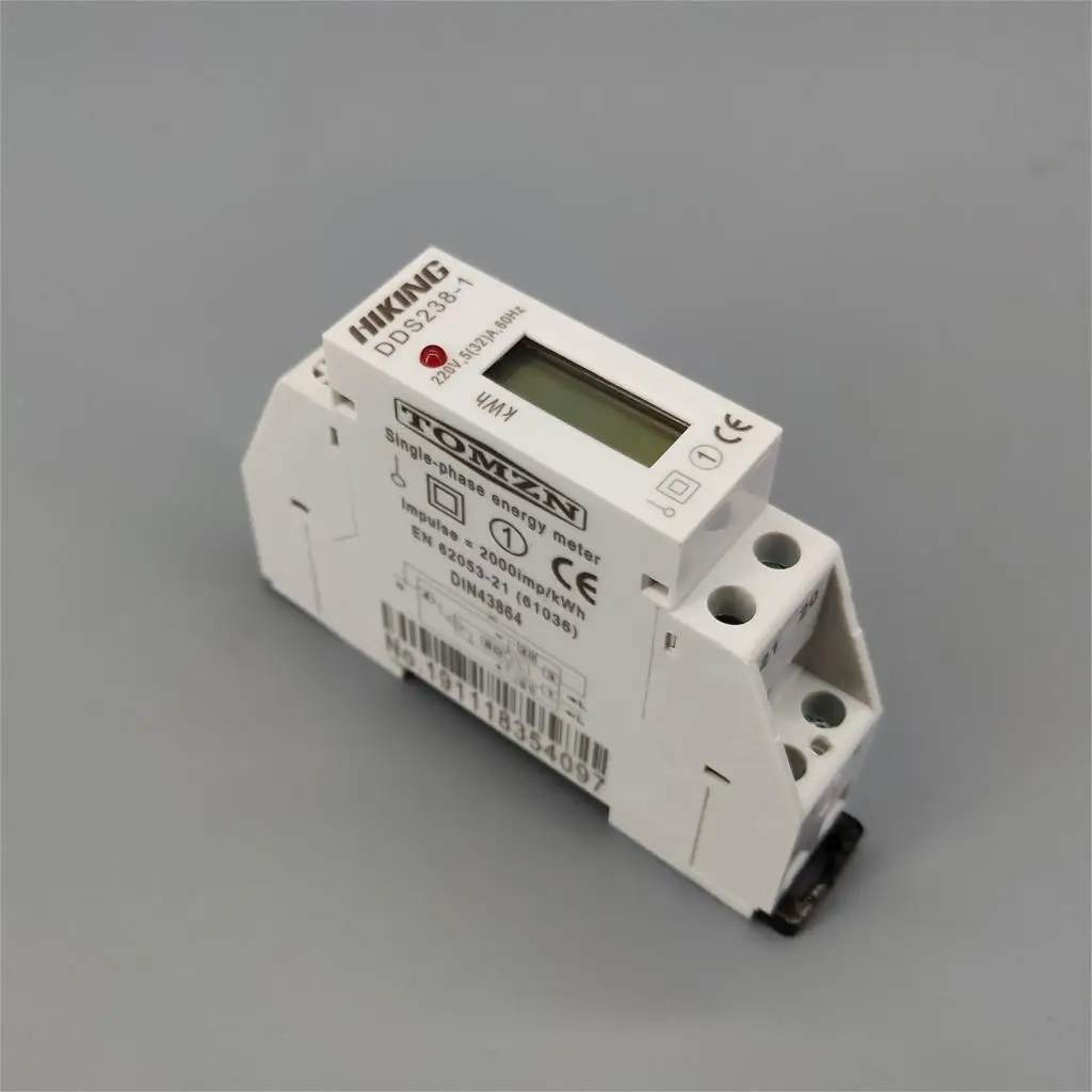 Однофазный счетчик энергии на din рейке 220 В 60 Гц 5 (32)|lcd mp3|lcdmeter earth |
