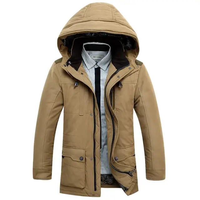 Thicken Parka Men 2016 High Quality Fleece Wool Liner Winter Jacket Men ...