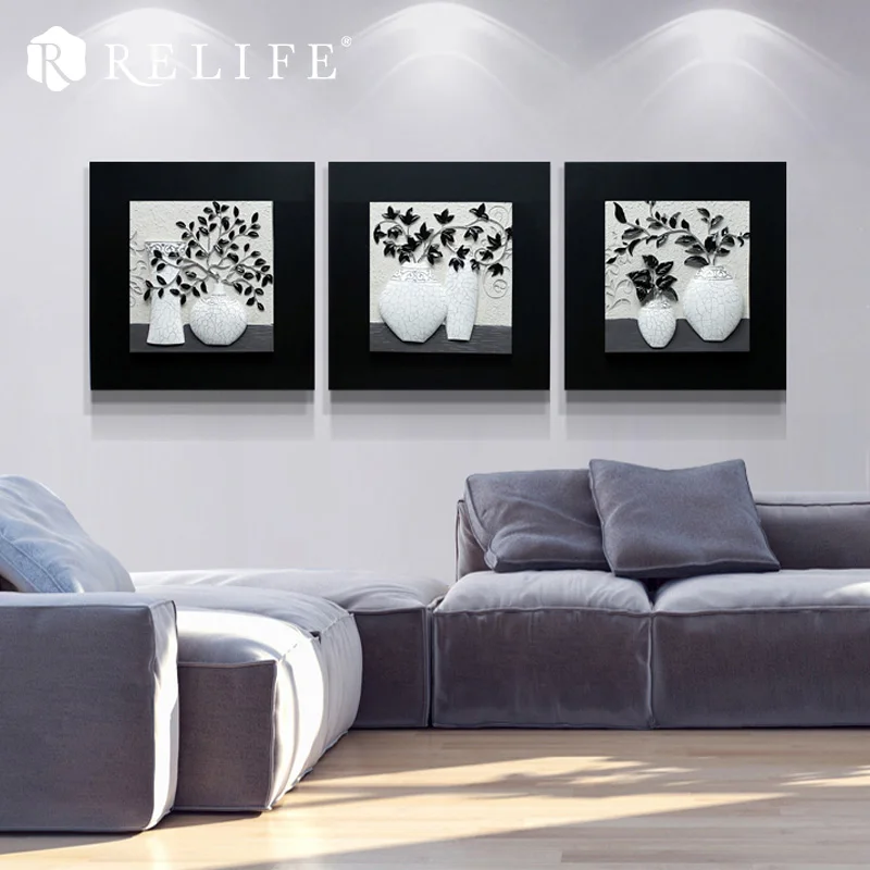 

Modern Handpainted Resin Vase Still Life Wall Art Decorative Painting Home Decor Pictures