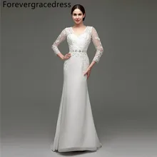 Forevergracedress Vintage Cheap Wedding Dress Mermaid Beaded Sashes Applique Chiffon Long Bridal Gown Plus Size Custom Made