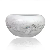 Ceramic brush washer narcissus basin water flower pot small fish tank