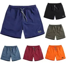 Мужские модные повседневные пляжные шорты, быстросохнущие шорты, мужские пляжные бермуды, шорты, удобная спортивная одежда размера плюс M-5XL, GA331