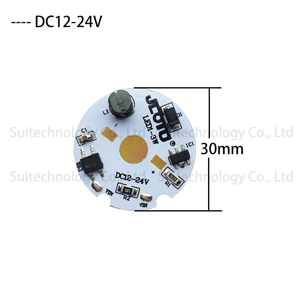 de alimentação, 1W, 3W, DC 12-24V