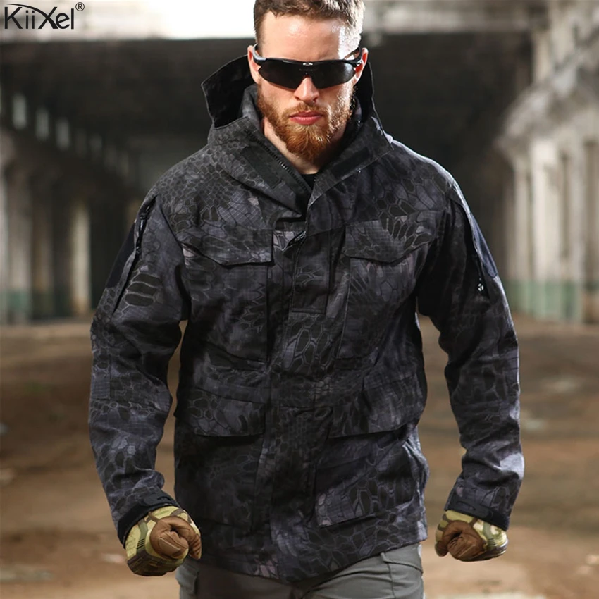  M65 UK US Tactical Jackets Men Autumn Flight Pilot Coat Army Clothes Casual Hoodie Military Field J