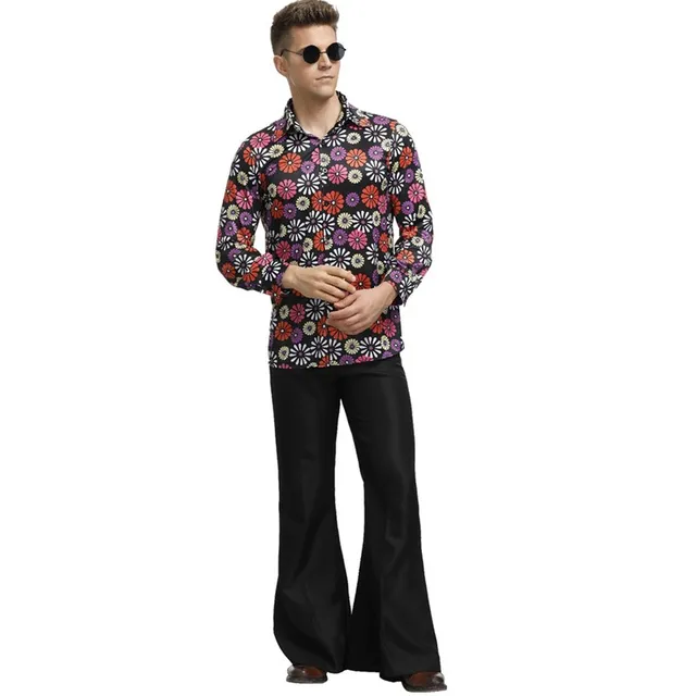 Adult Man 60s 70s Retro Hippie Disco 