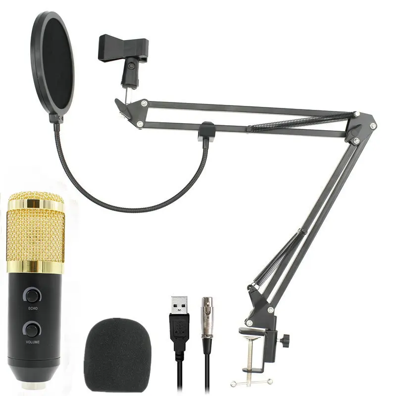 

Hot BM 900 USB Microphone For Computer Condenser Studio Karaoke Mic For PC NB-35 Suspension Arm Pop Filter Upgraded From BM 800
