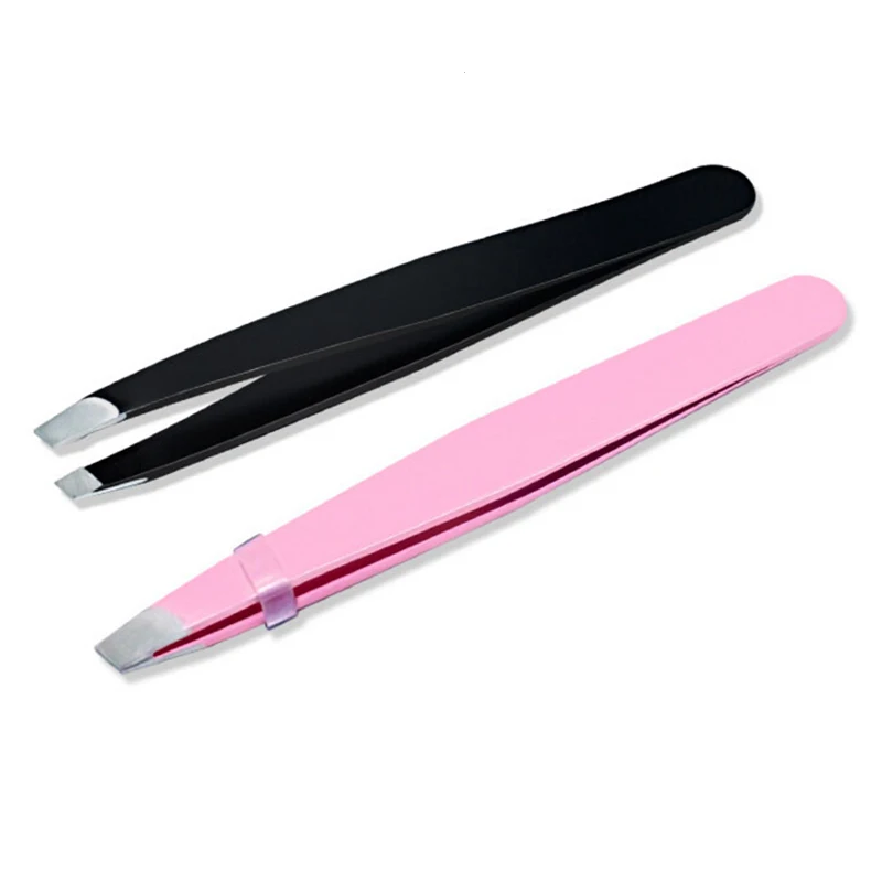 Stainless Steel Eyebrow Clamp Eyebrow Tweezers Portable Face Hair