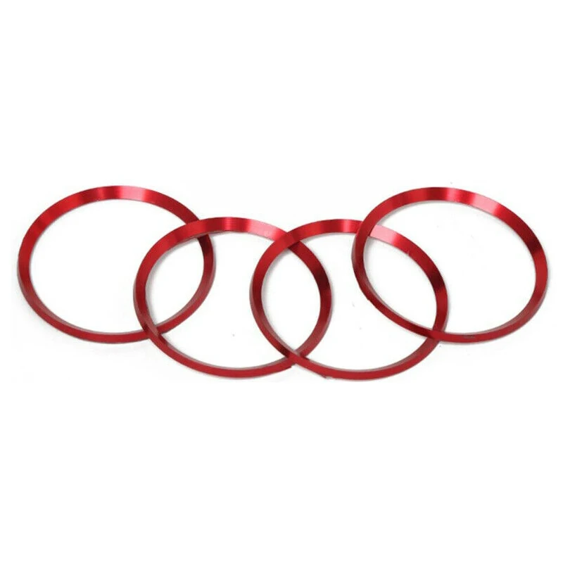 

4pcs Wheel Center Hub Ring Trim Red Aluminium Alloy For Toyota Camry 2018 2019