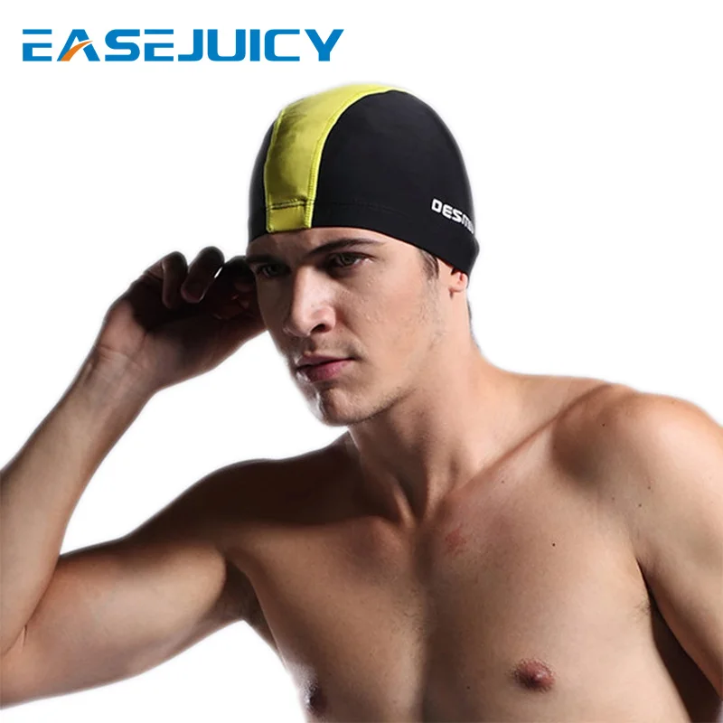 

2019 Men's New Swimming Caps Fashion Hot waterproof sexy matching spelling mesh