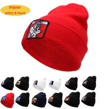Dragon Ball VEGETA Beanie, высококачественные хлопковые повседневные шапочки для мужчин и женщин, теплая вязаная зимняя шапка, модная однотонная шапка унисекс