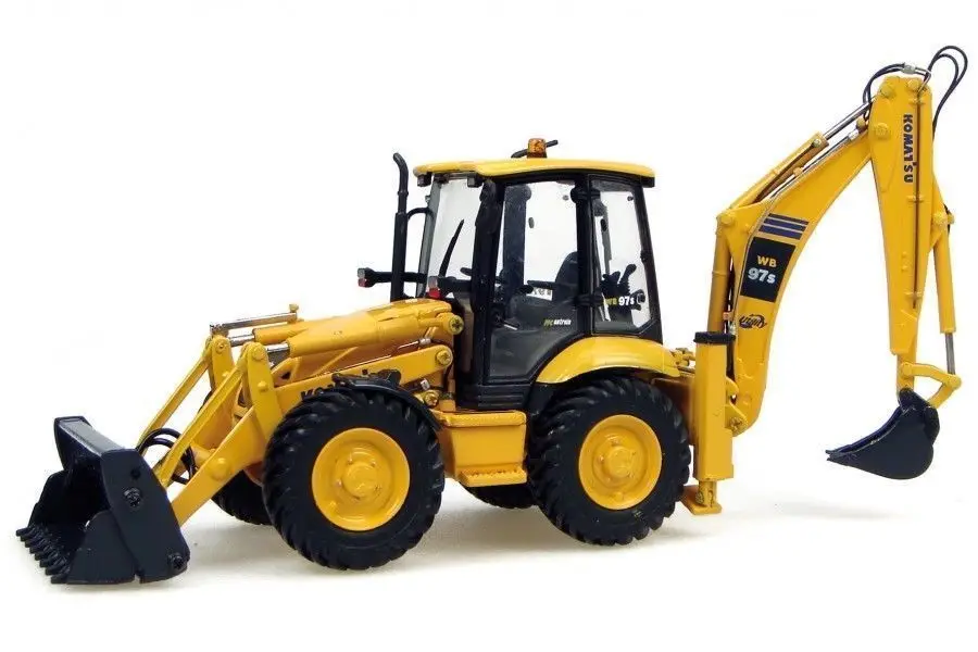 UH8015 UH Универсальный хобби Komatsu WB 97S строительная машина 1/50 литья под давлением