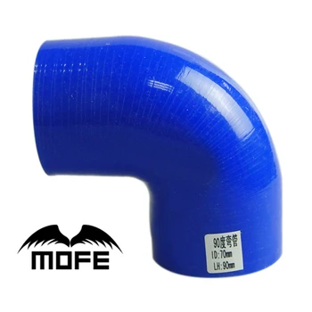 

5pcs 2.75"/ 70mm Mofe Blue 90 Degree Elbow Silicone Elbow Hose Coupler Intercooler pipe turbo air intake hose