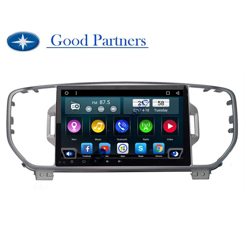 8 core 2+32 Android 8.1 OS 1024*600 9 inch HD Screen Car Radio GPS Navigation For KIA Sportage 2015 -2018 | Автомобили и