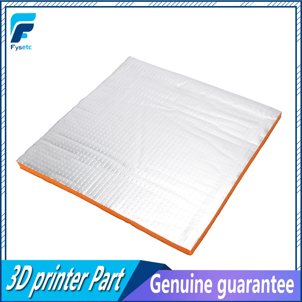 

1PC Foil Self-adhesive Heat Insulation Cotton 214*214 mm Orange 3D Printer Heating Bed Sticker 10mm Thickness For Wanhao i3