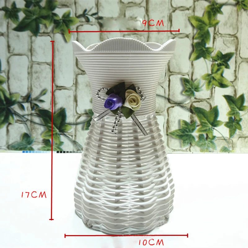 Сделай Сам Создай пластиковую вазу для домашнего украшения цветов, Искусственный Свадебный декор