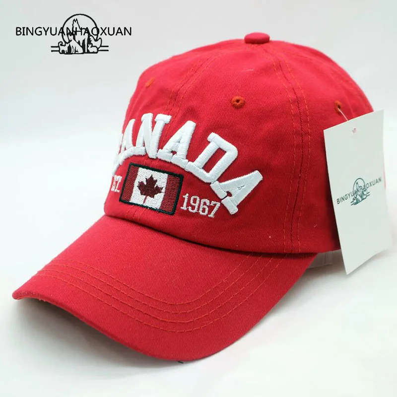 BINGYUANHAOXUAN брэндовые бейсболки с нашивкой в виде надписи &quotCanada&quot снэпбэк кепки