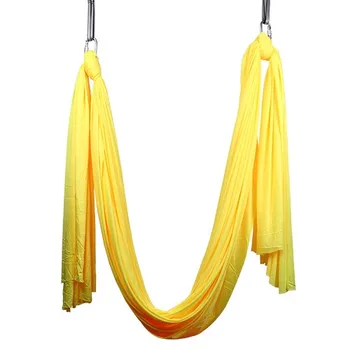 

11 sets free shipping 2017 new style 5m full set Aerial Anti-gravity yoga hammocks by train to Kyrgyzstan without customs fees