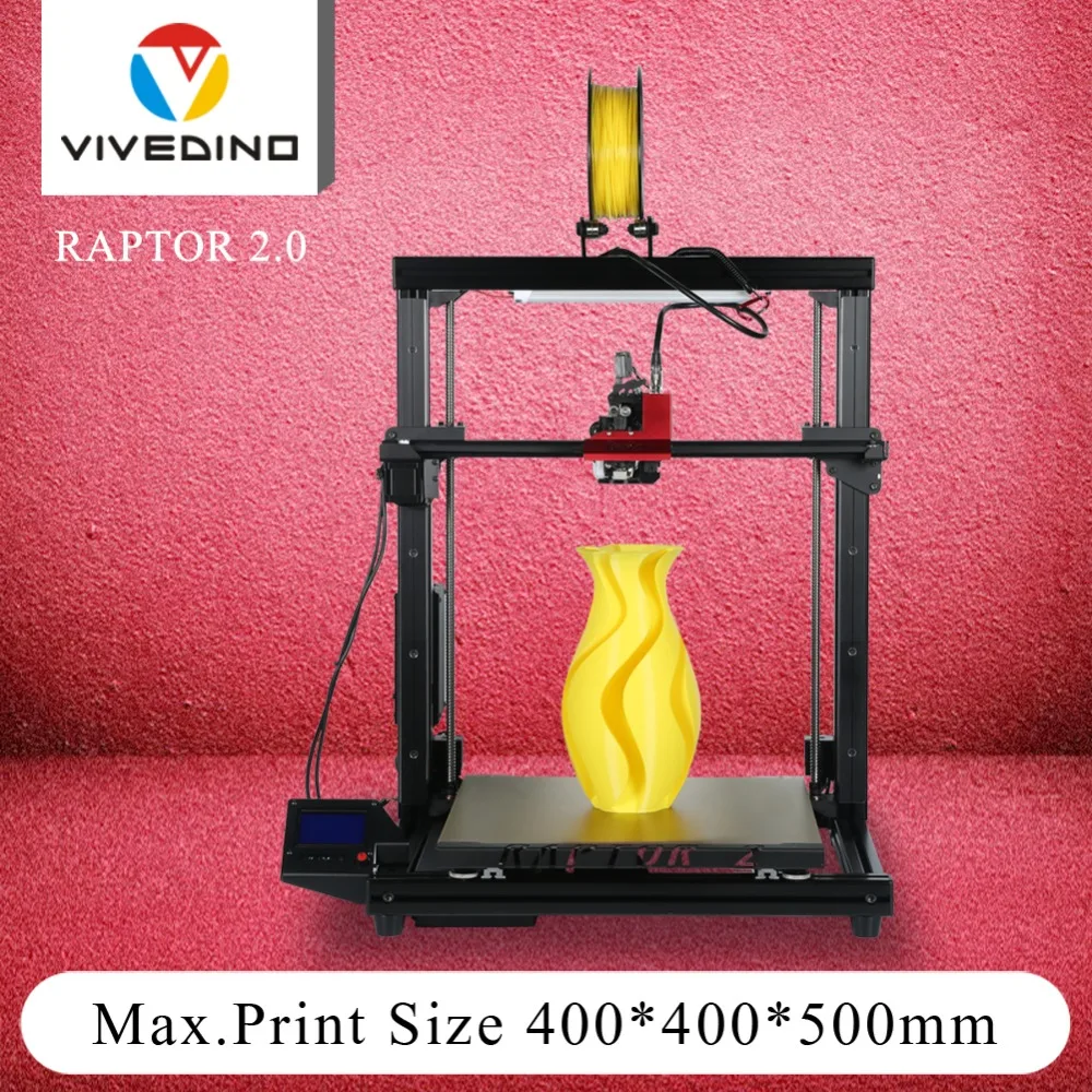 VIVEDINO Raptor 2 + обновленная версия 400x400x500 мм 3D принтеры автоматическое выравнивание