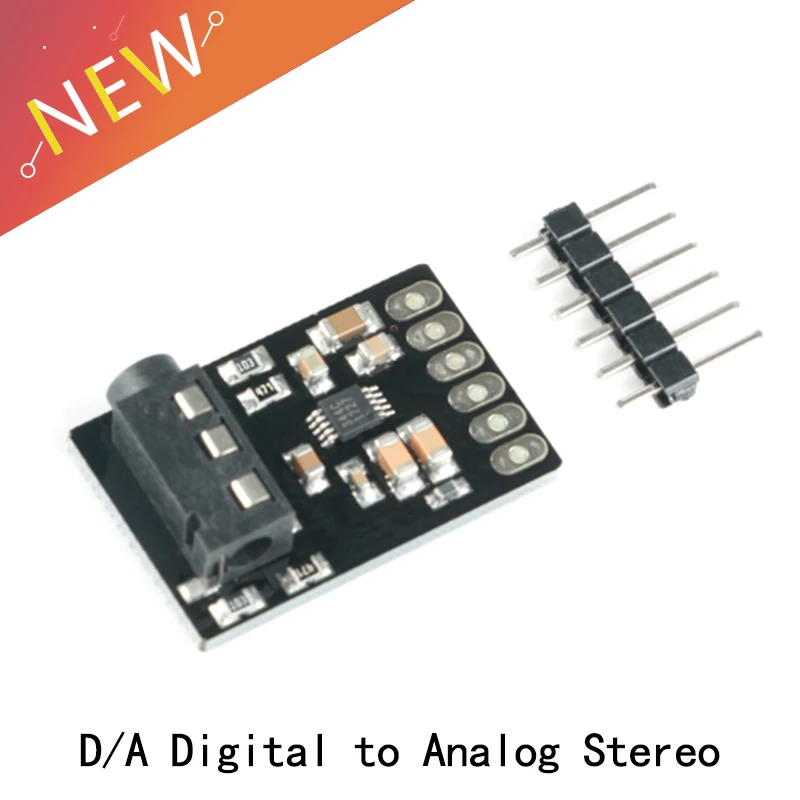 HiLetgo 2pcs CS4344 D/A Digital to Analog Stereo Audio Converter Module with Linear Analog Low-Pass Filter Auto-Speed Detection 2-200kHz
