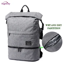 17 дюймов рюкзак для ноутбука Влажная и сухая перегородка большая емкость дорожная сумка для багажа Многофункциональный Водонепроницаемый Рюкзак Школьная Сумка