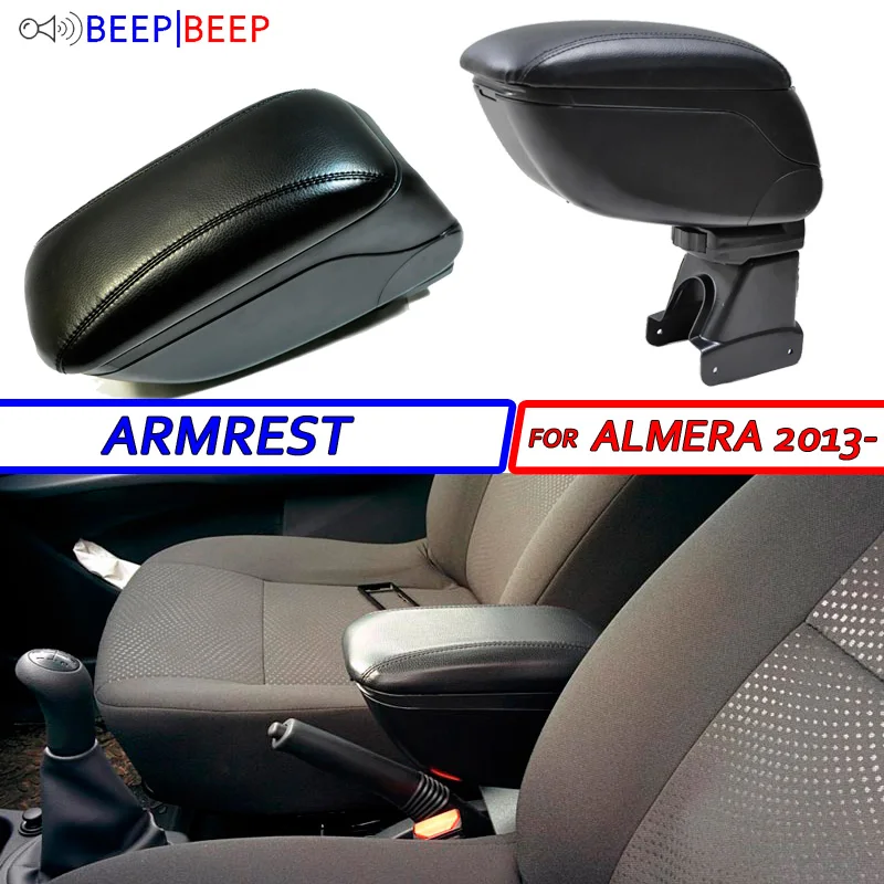 

Car armrest for Nissan Almera 2013-2018 MA centre console storage box arm rest rotatable car styling interior decoration