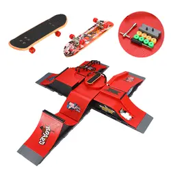 6 видов скейт-парк рампы Запчасти для Tech Deck гриф Ultimate парки на день рождения игрушки подарки для детей